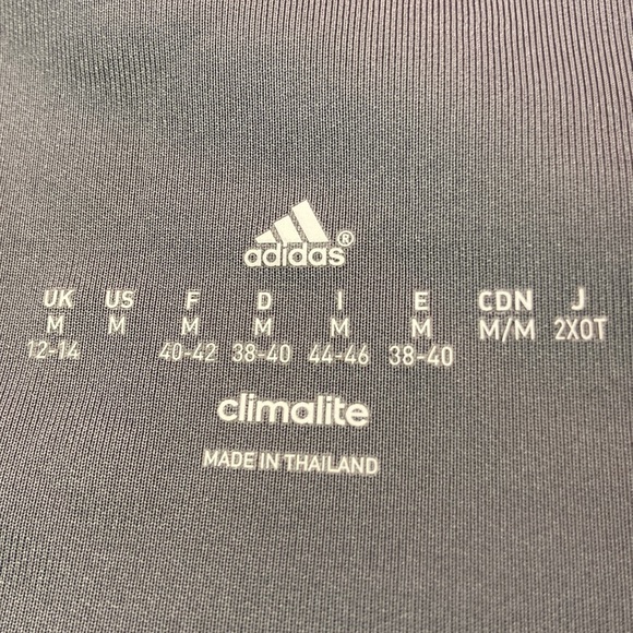 Adidas Climalite Heathered Grey Cropped Yoga Legging Medium - Picture 5 of 6